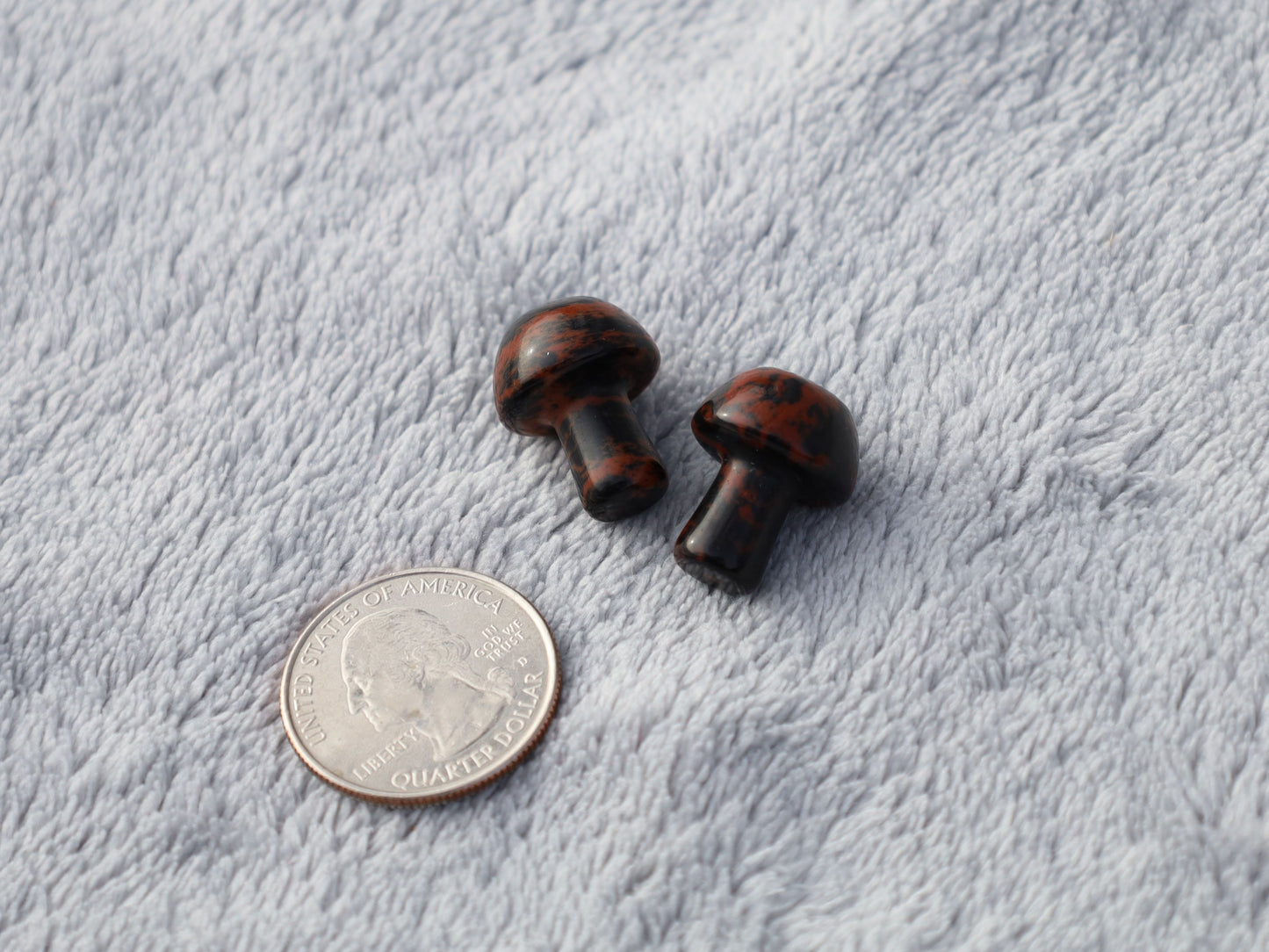 Mini Red Obsidian Mushroom