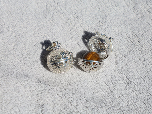 Silver Sphere Locket