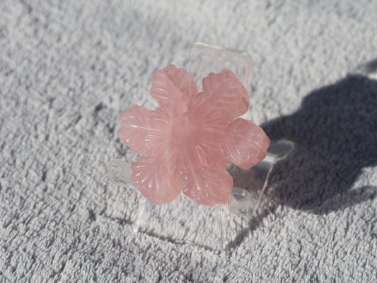 Rose Quartz Snowflake