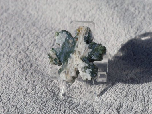 Moss Agate Snowflake