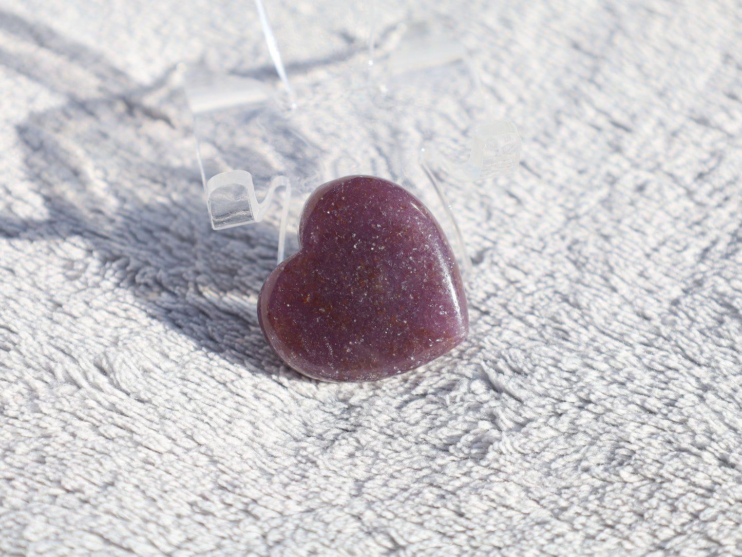 Lepidolite Heart