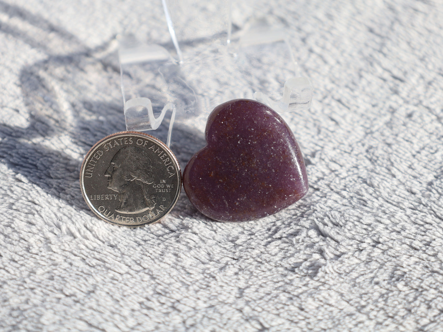 Lepidolite Heart