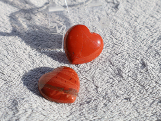 Red Jasper Heart