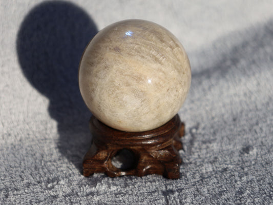 Small Unique Wooden Sphere Stand