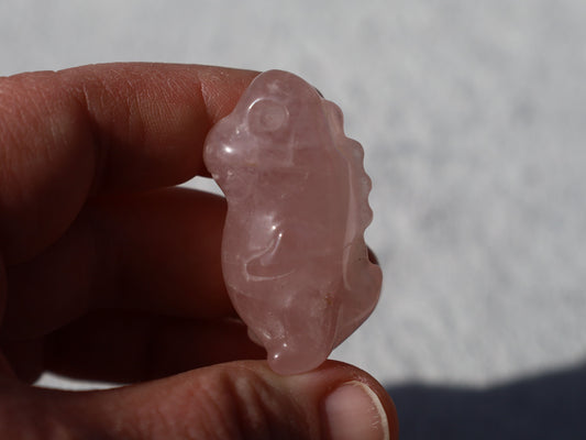 Rose Quartz Dinosaur