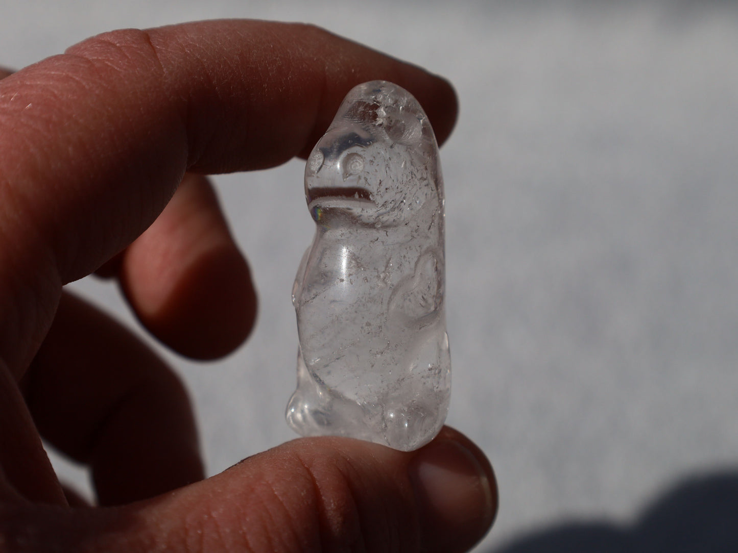 Clear Quartz Dinosaur