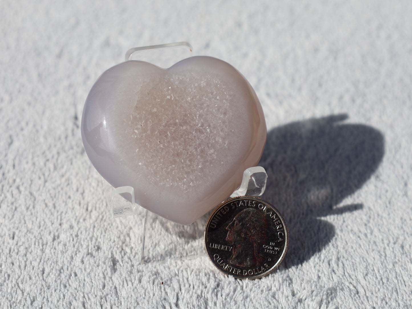 Druzy Agate Heart