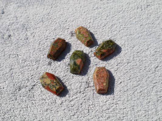 Unakite Coffin Cabochon