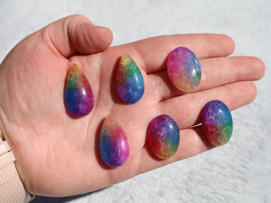 Rainbow Solar Quartz Cabochon