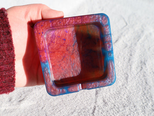 Rainbow Square Resin Dish