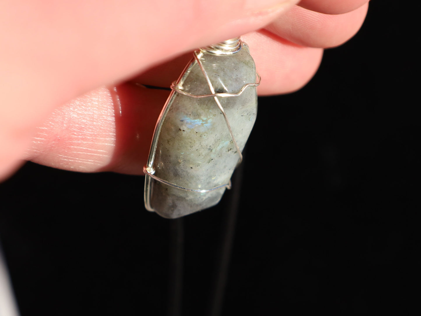 Wire Wrapped Labradorite Pendant