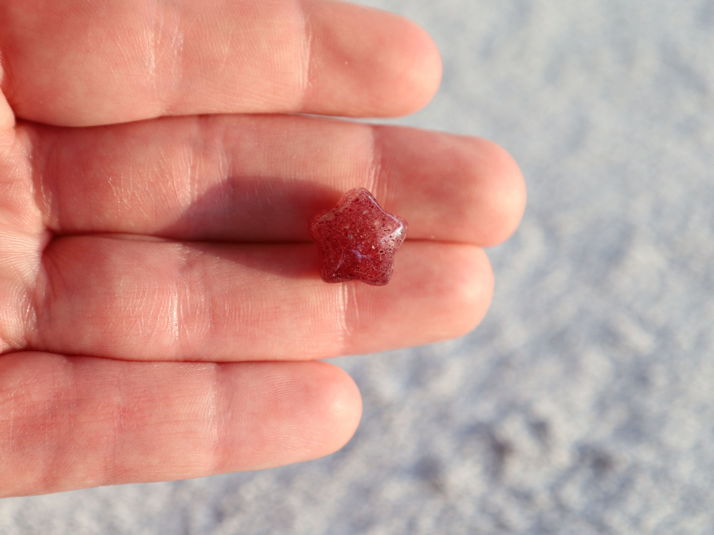 Strawberry Quartz Mini Star