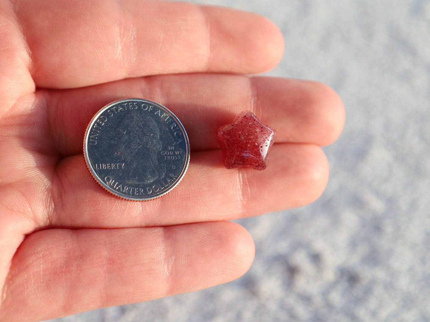 Strawberry Quartz Mini Star