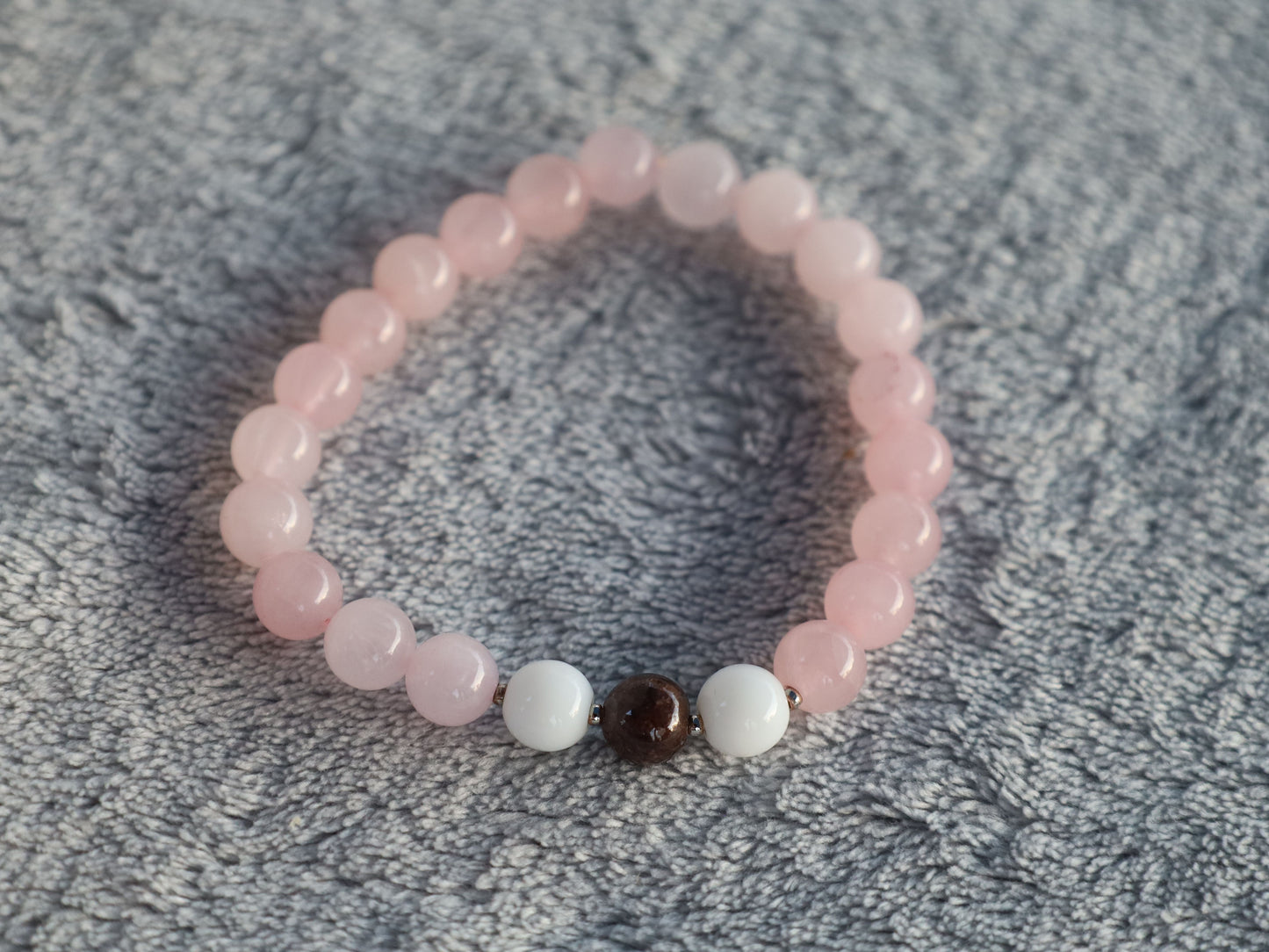 Garnet & Rose Quartz Bracelet