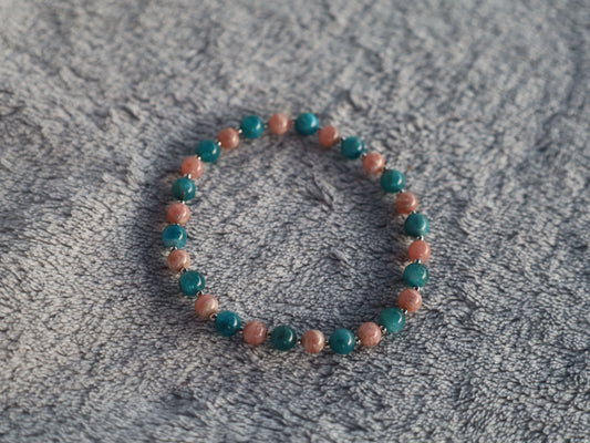 Apatite & Rhodochrosite Bracelet