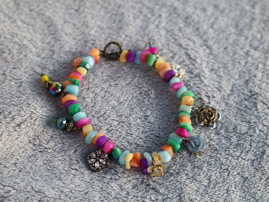 Flower Charm Bracelet